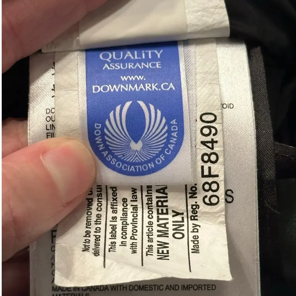 Canada Goose Langford Heritage Down Parka Jacket size S Navy Marine 2062M